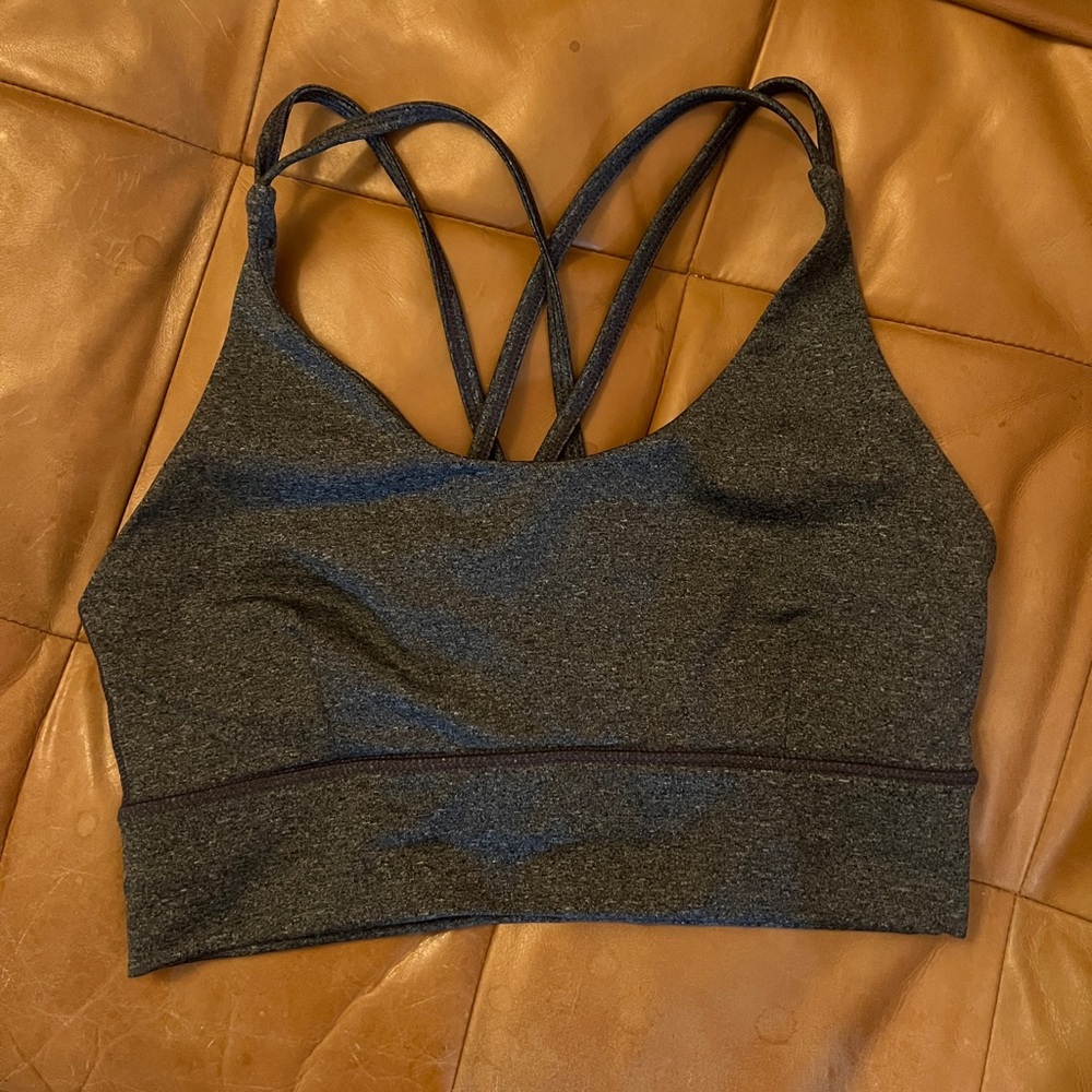 Athletic Works EUC Gray Long Line Sports Bra, similar to Lululemon Energy Bra
